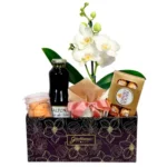Cesta Exclusiva com Orquídea e Ferrero