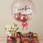 Cesta café da manhã feliz aniversário