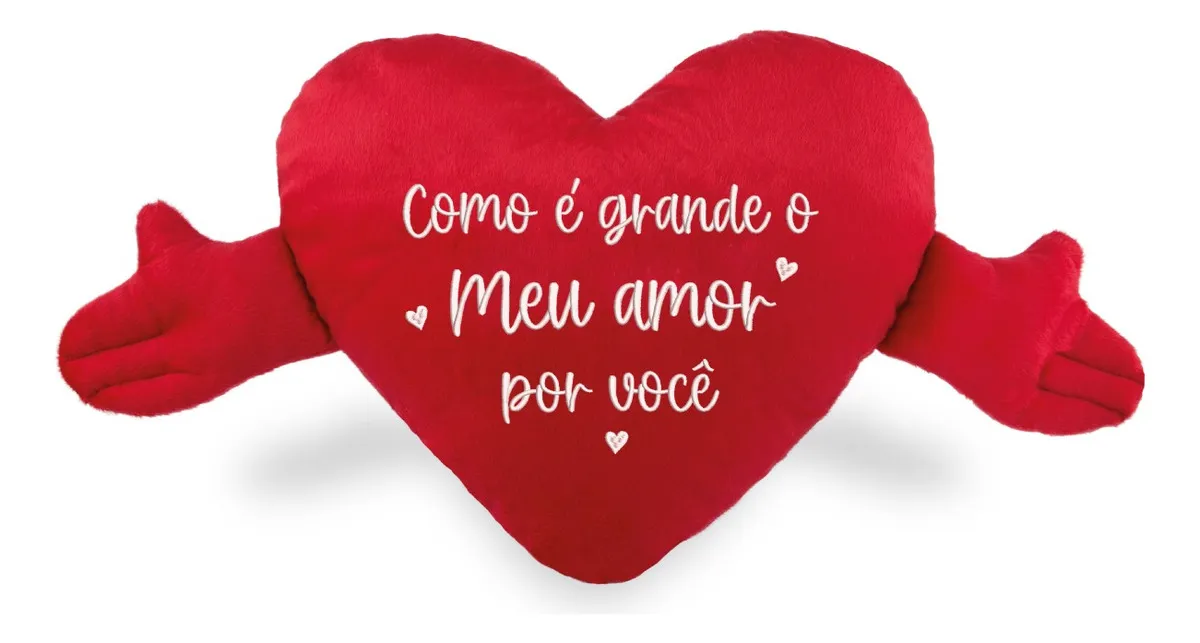 D_NQ_NP_2X_990454-MLA99562260754_122025-F.webp Almofada Coração Com Mãos Como É Grande Cor Vermelho - Imagem 1