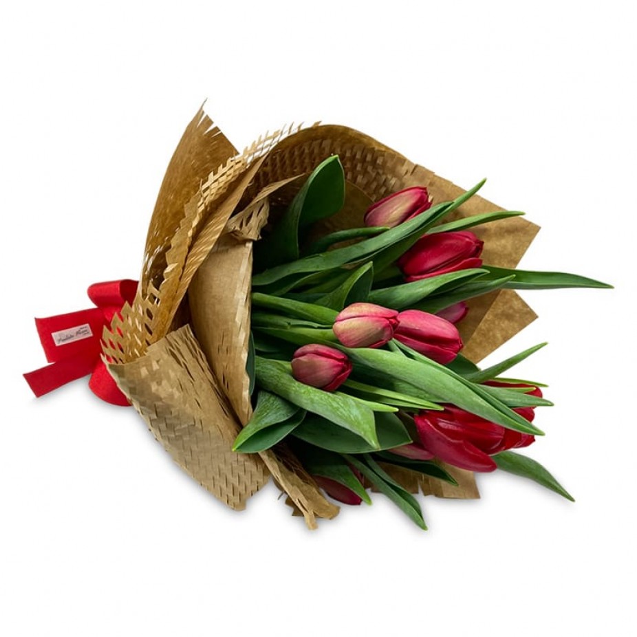 IMG_9412.jpeg Buquê de Tulipas 10 Vermelhas Artificial - Imagem 1