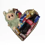 Cesta Coração com Lafufu e Bombom