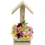 Um carinho colorido de altroemerias