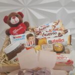 Cesta Kinder com pelúcia