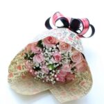 Buquê de 12 Rosas Rosa