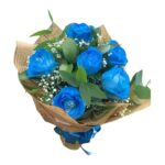 Buquê de 6 Rosas Azuis
