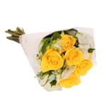 Buquê de 5 Rosas Amarela
